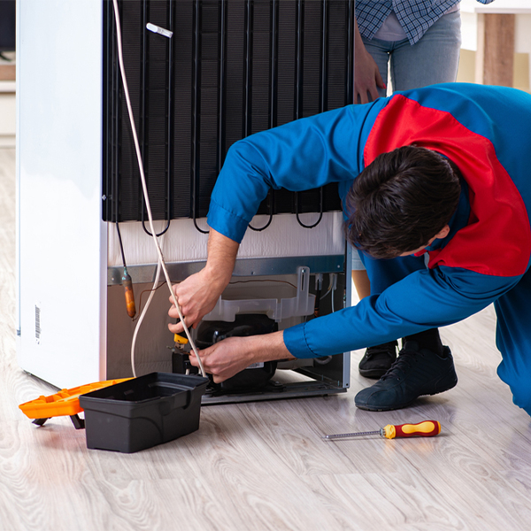 how much do you charge for refrigerator repair services in Bushton